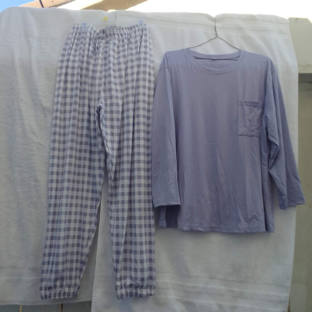 Bundle nice gift&well-design relax silky soft pajamas matching set brand new